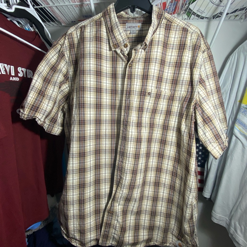 Carhartt Short Sleeve Dress Shirt Button Up